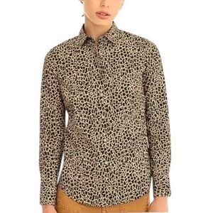 J.Crew Leopard Print Button-Down Shirt